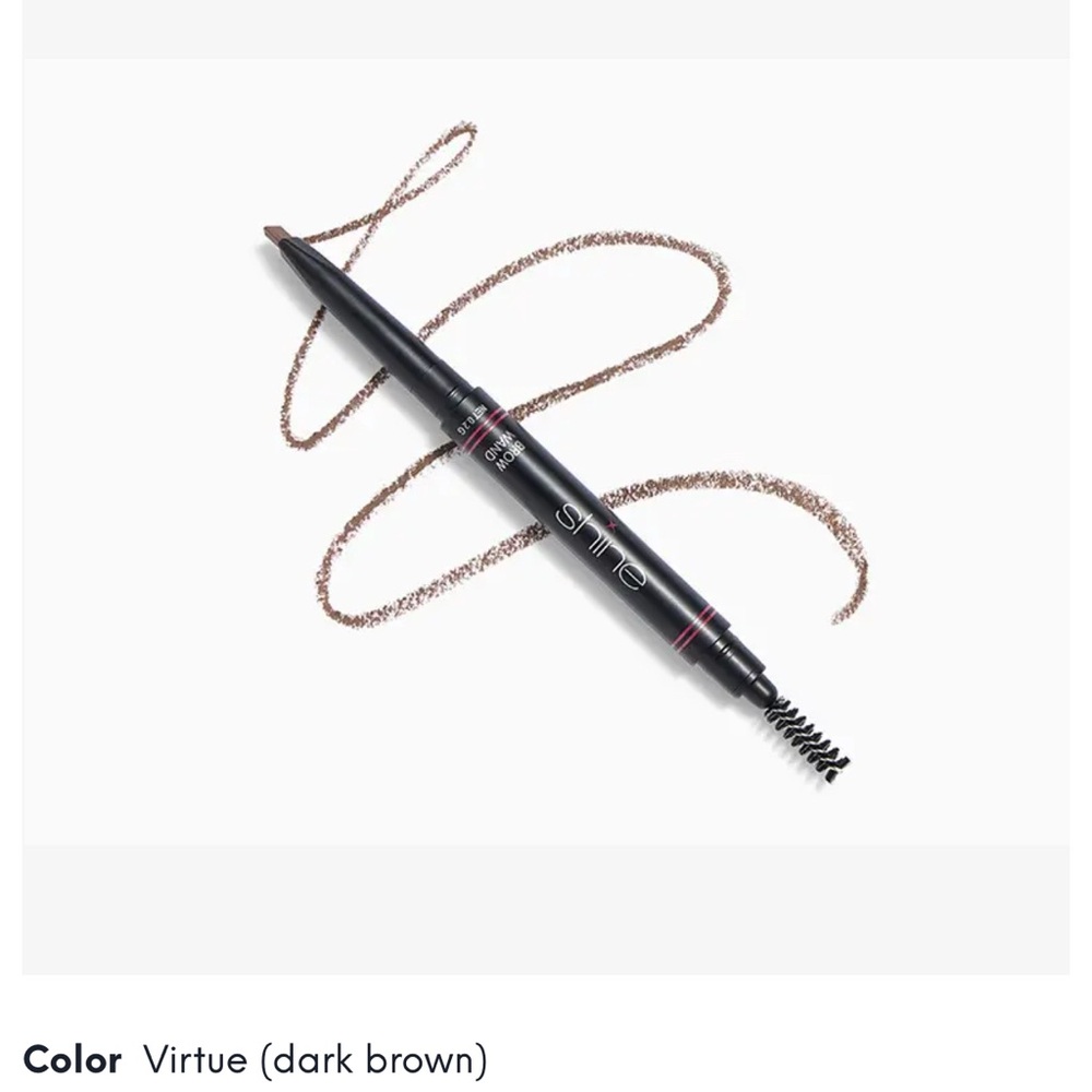 SHINE COSMETICS Brow Wand in Virtue (Dark Brown) Color Full Size 0.2g